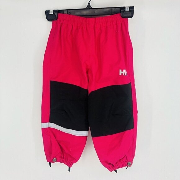 Helly Hansen Snow Pants Girls 86/1 Year 12 Months Pink Waterproof Boot Straps - Picture 1 of 10